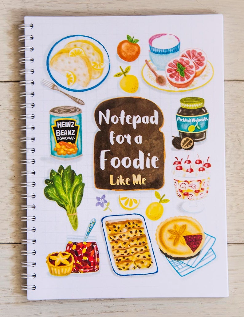 Kitchen Notebook for Foodies and Food Lover Stationary Notepad Etsy