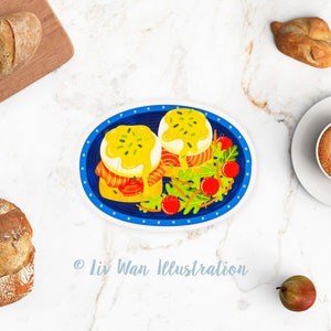 Carte postale ufs bénédictine - Carte postale de nourriture - Carte postale de cuisine - Illustration de nourriture - Carte postale découpée - Carte postale en forme - Cadeau de nourriture