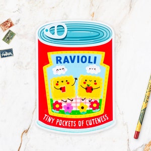 Carte postale ravioli (PTY19) - carte postale de nourriture - illustration de nourriture - carte postale découpée - carte postale en forme - cadeau de nourriture - cadeau de ravioli