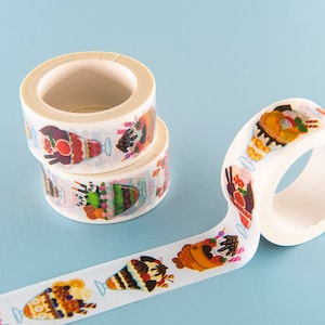 Ice Cream Sundae Washi Tape. Handmade Washi Crafting Tape 2cm x 10m