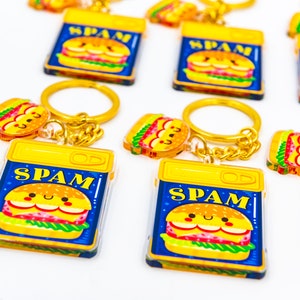 Spam keychain - Spam Gift - Kawaii Keychain - Kawaii Gift - Cute Keychain - Acrylic Keychain - Food Keychain