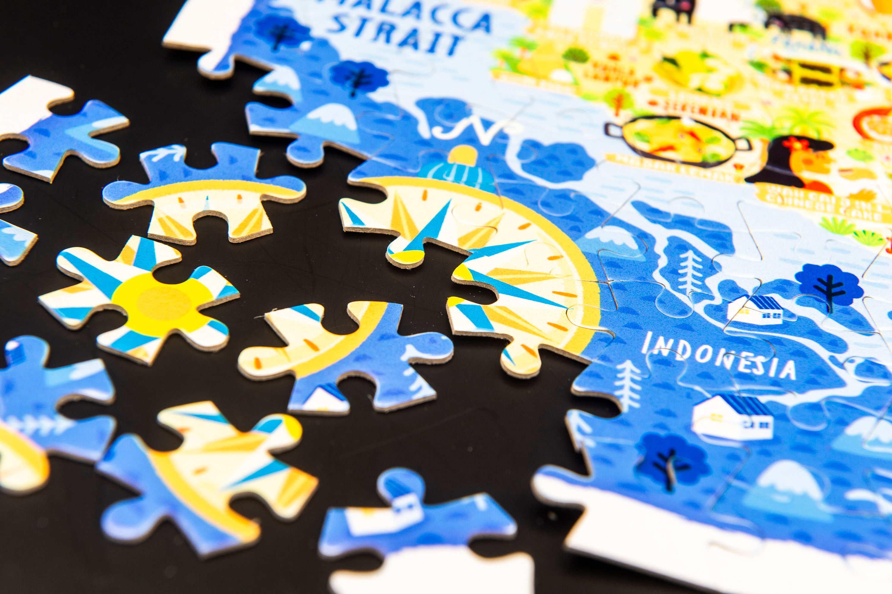 Malaysia Map Jigsaw Puzzle. Premium Hand Made 300 Piece Etsy UK