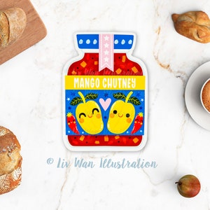 Carte postale de chutney de mangue. Carte postale amusante en forme de nouveauté. A6 5,8 pouces de hauteur