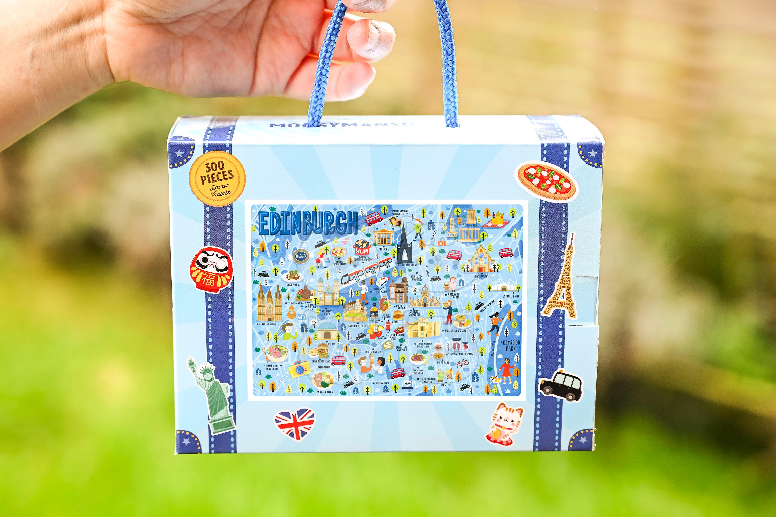 Edinburgh Map Puzzle - Map of Edinburgh - Edinburgh Map - Puzzle Gift ...