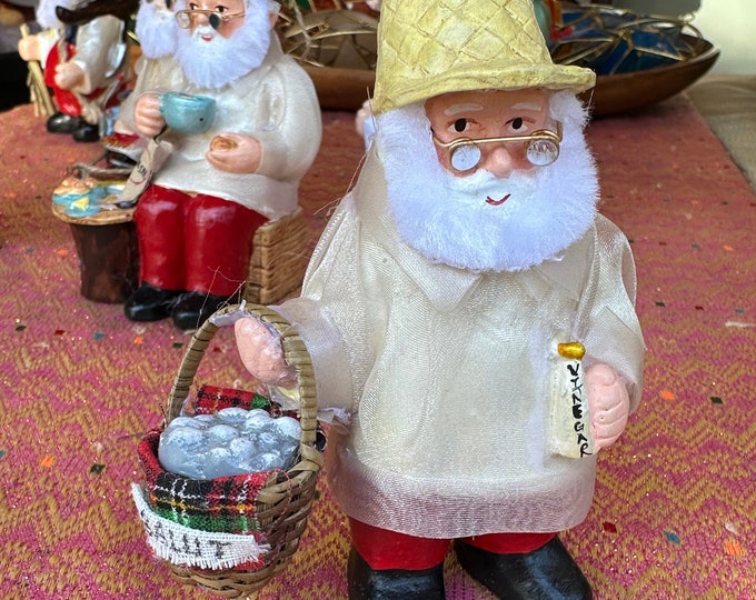 Pinoy Santa with Balut Christmas Ornament