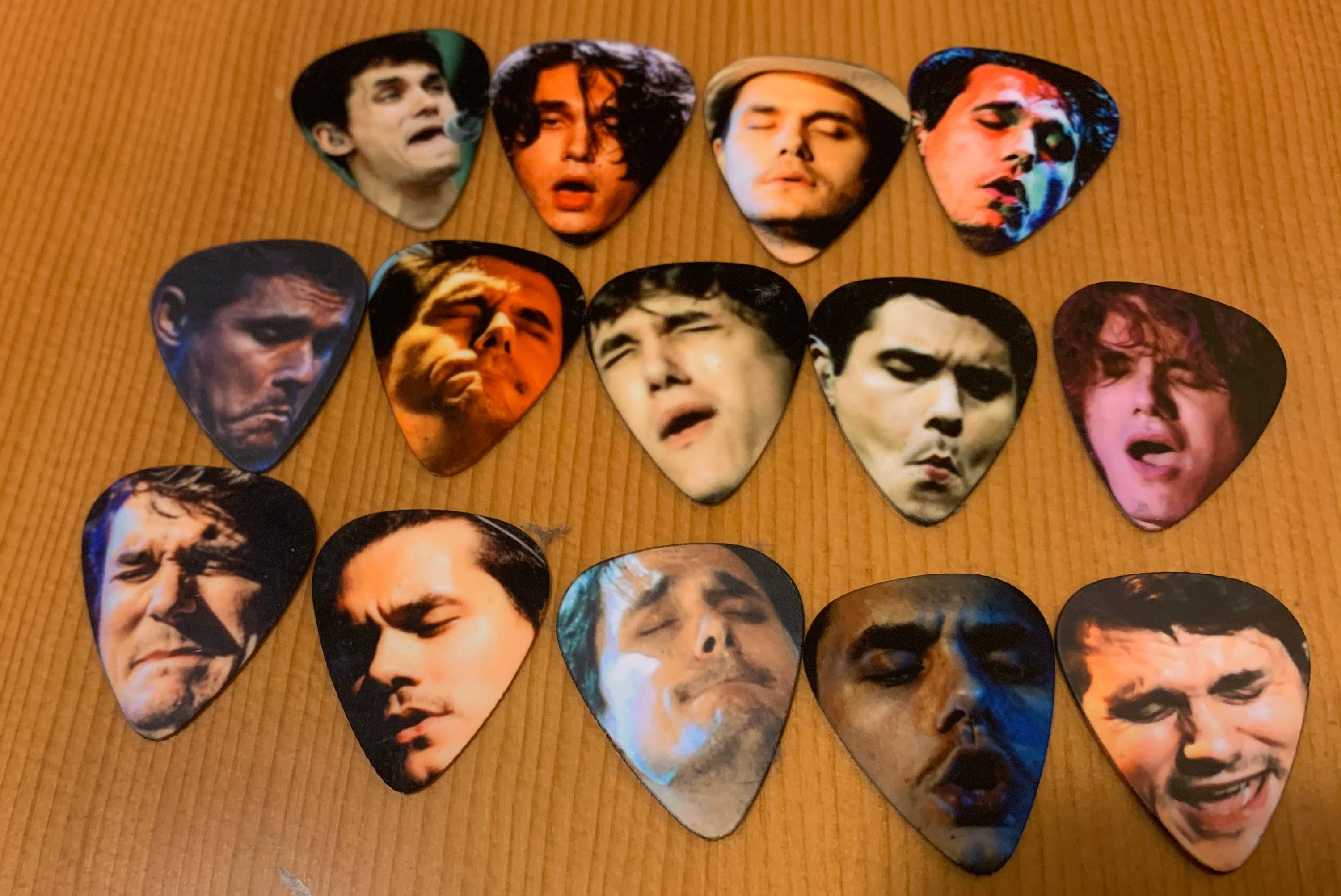 John Mayer Guitar Face Guitar Picks Funny Guitar Picks Set of Four