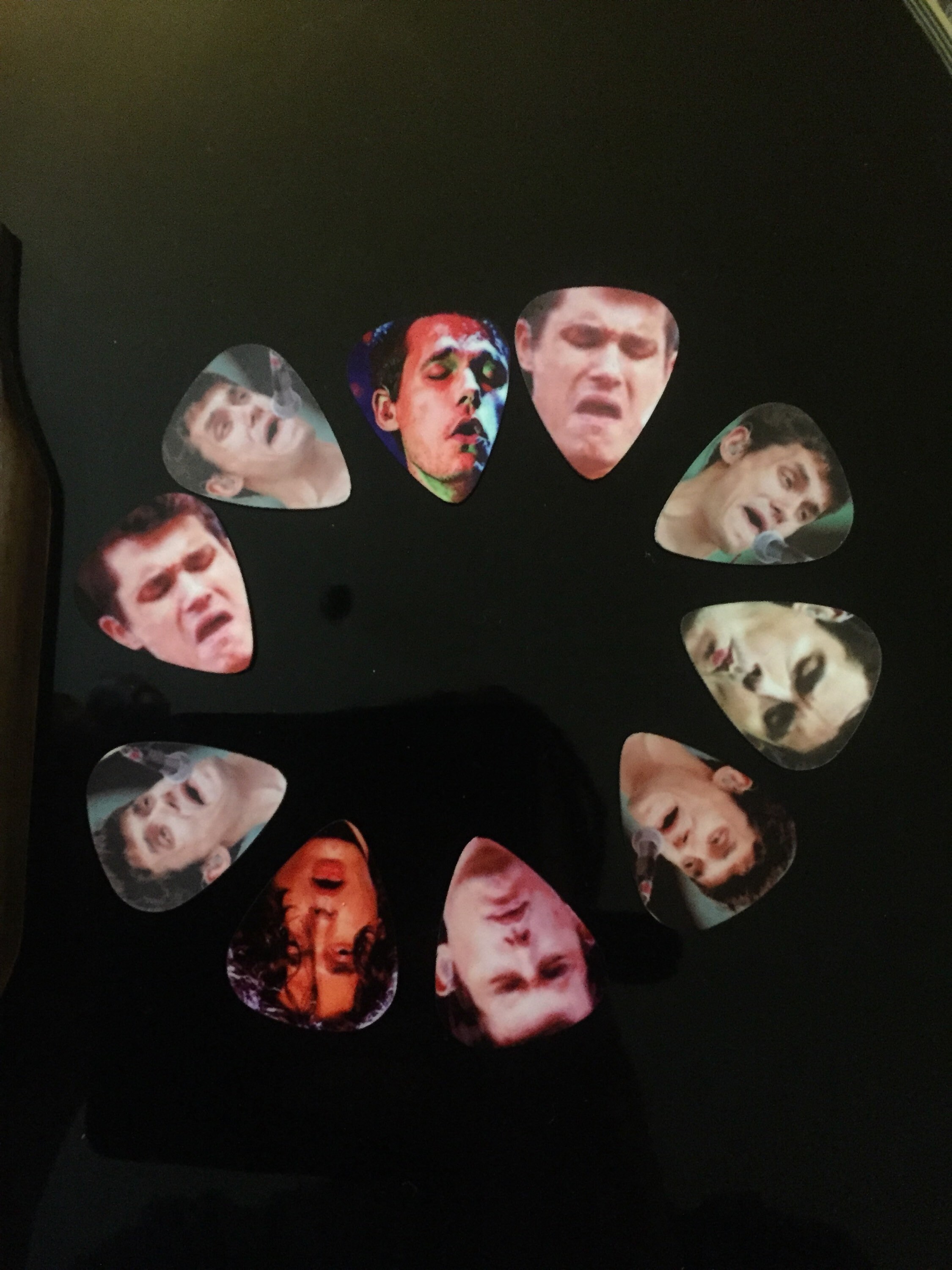John Mayer Guitar Face Guitar Picks! Funny Guitar Picks! Set of four …