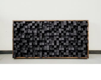Acoustic Panel Sound Diffuser Soundproof Wall Art for Recording & Podcast Studio