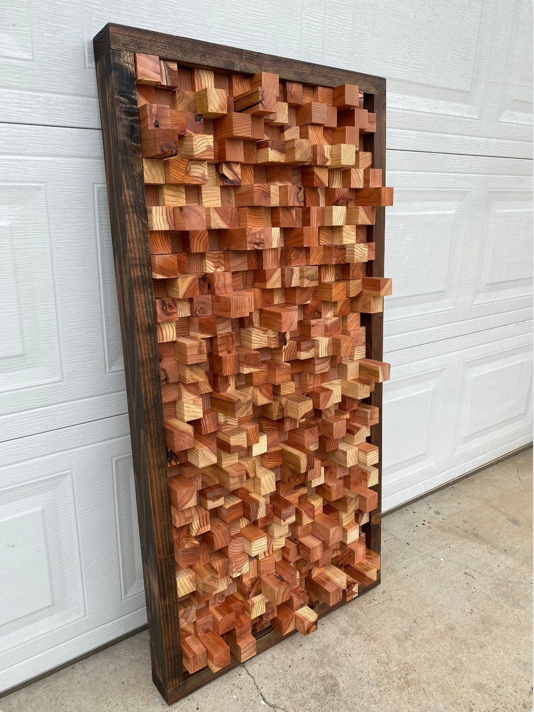 Reclaimed Wood Acoustic Panel Sound Diffuser Diffusion Natural Etsy