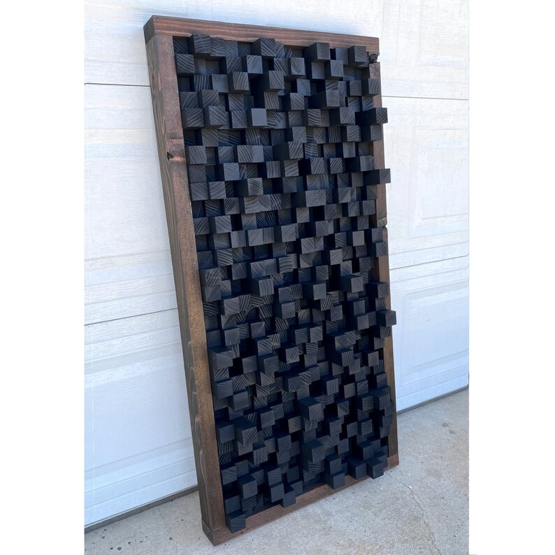 Reclaimed Wood Sound Diffuser Acoustic Panel Soundproofing Etsy UK