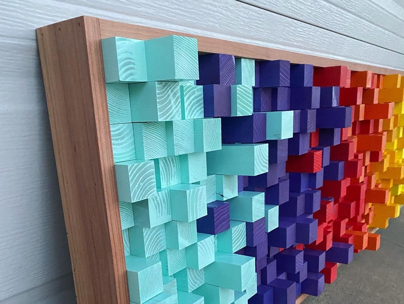 Colorful Acoustic Treatment Sound Diffuser Studio Etsy