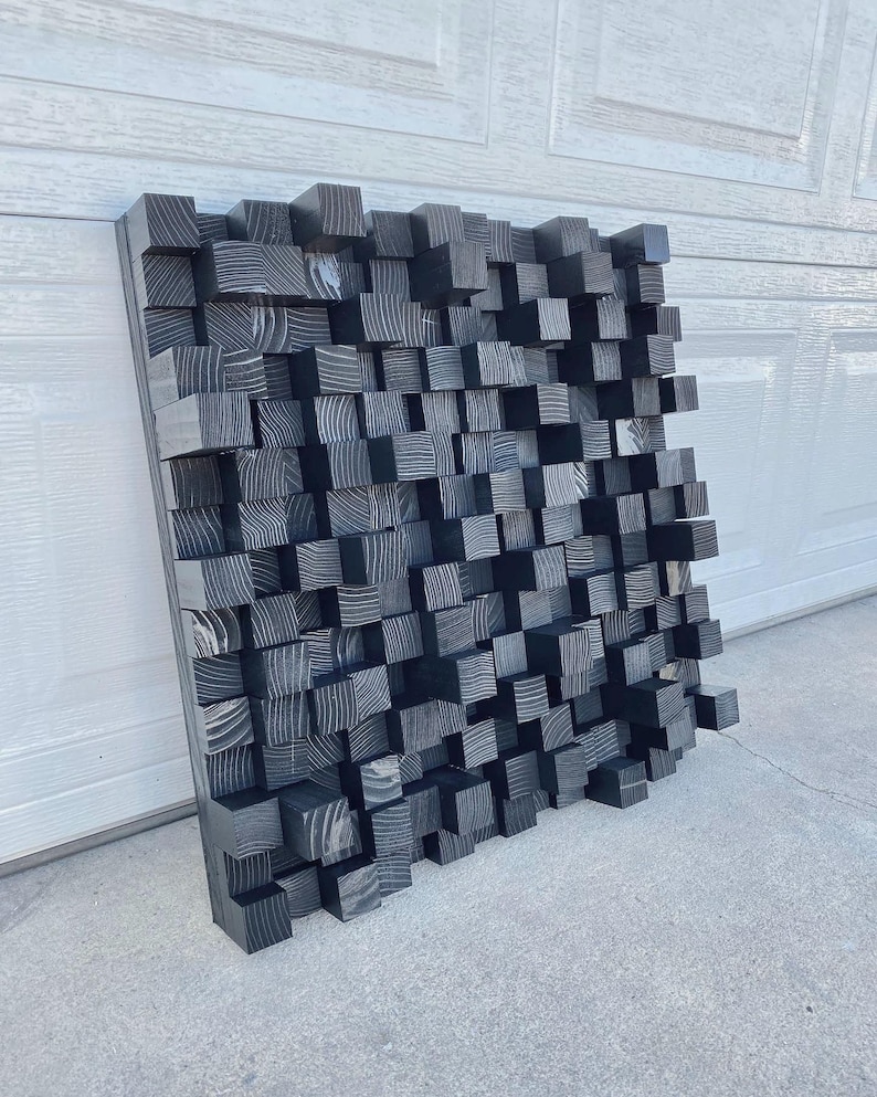 Acoustic Sound Diffuser Panel Wall Art for Recording Studio & Podcast ...