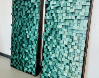 Emerald Mint Art Acoustic Studio Diffuser Panel