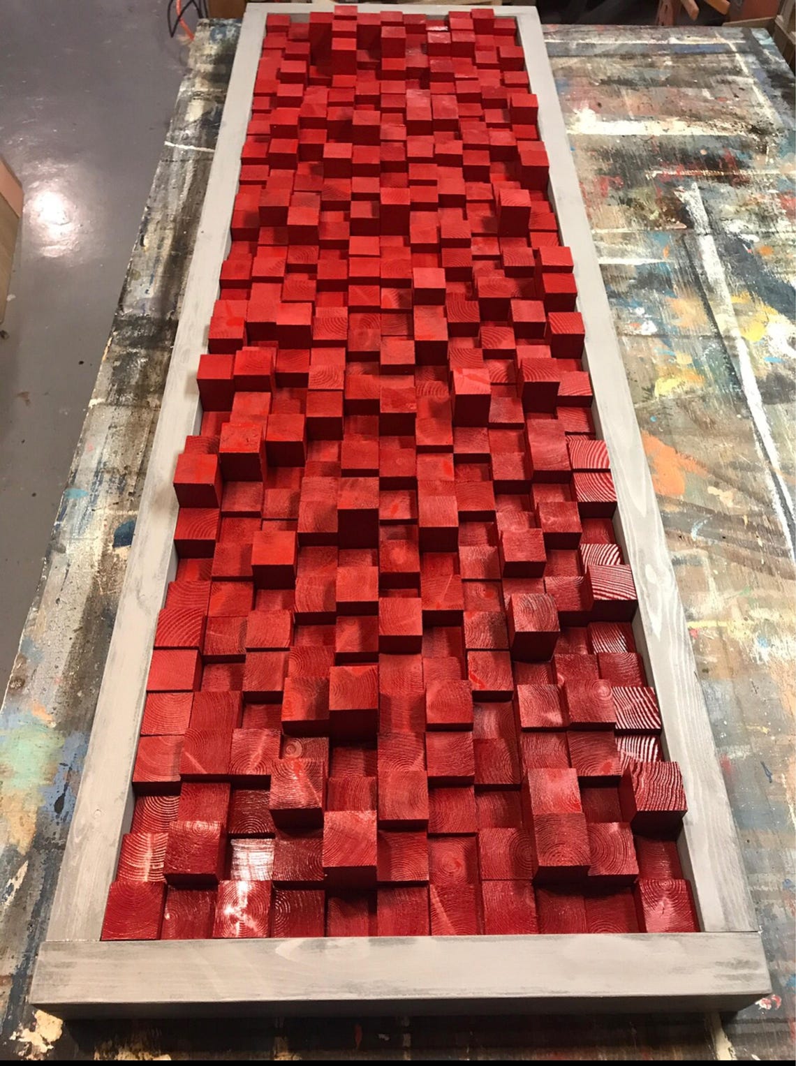 Reclaimed Wood Sound Diffuser Acoustic Panel Soundproofing Etsy