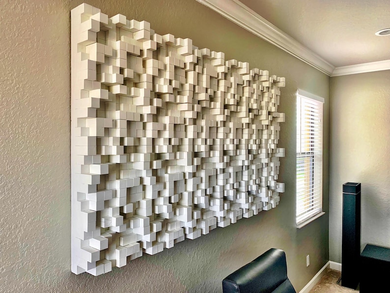 Acoustic Sound Diffuser Panel Wall Art for Recording Studio & Podcast ...