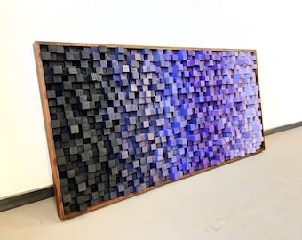 Acoustic Sound Diffuser Panel Wall Art for Recording Studio & Podcast