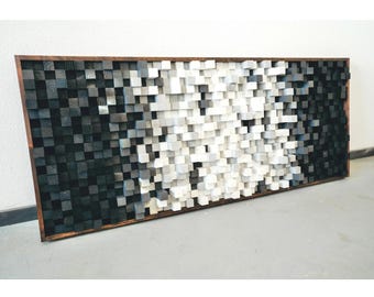 Acoustic Sound Diffuser Panel Wall Art for Recording Studio & Podcast