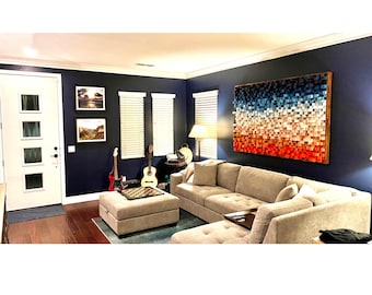 Acoustic Sound Diffuser Panel Wall Art for Recording Studio & Podcast