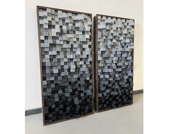 Acoustic Sound Diffuser Panel Wall Art for Recording Studio & Podcast