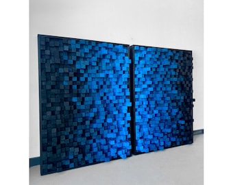 Acoustic Panel Sound Diffuser Soundproof Wall Art for Recording & Podcast Studio