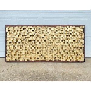 Acoustic Sound Diffuser Panel Wall Art for Recording Studio & Podcast