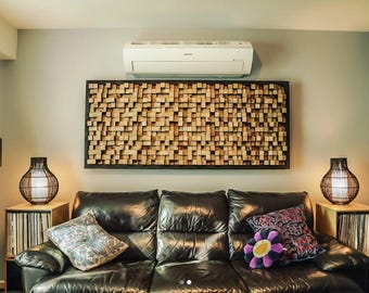 Acoustic Sound Diffuser Panel Wall Art for Recording Studio & Podcast