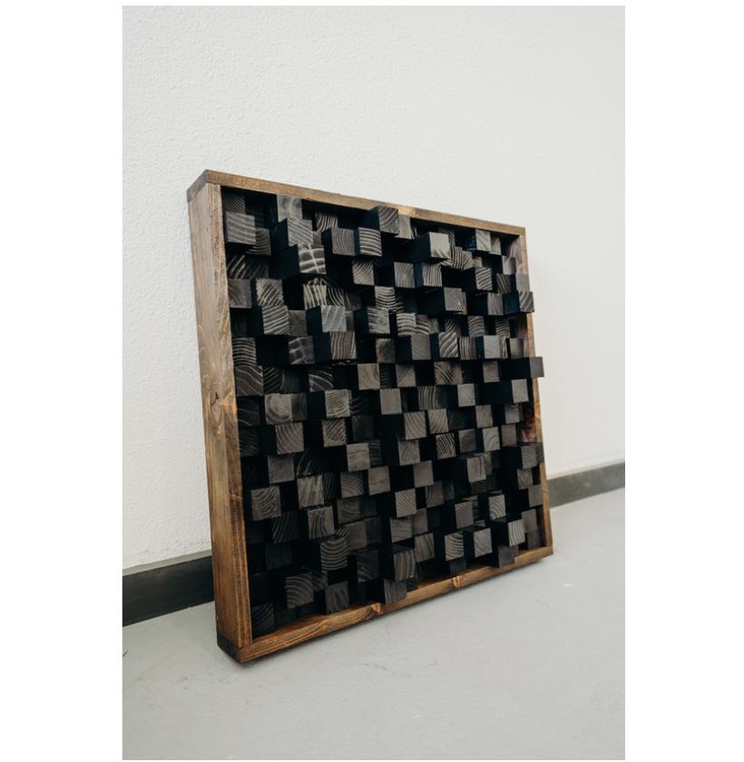 Acoustic Sound Diffuser Panel Wall Art for Recording Studio & Podcast