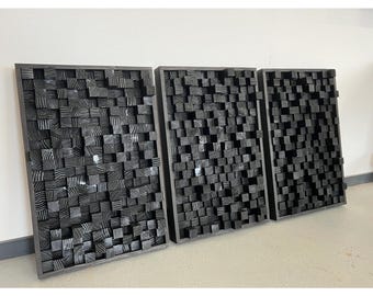 Professional Handcrafted Acoustic Panel Sound Diffuser Redwood Art