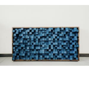 Acoustic Sound Diffuser Panel Wall Art for Recording Studio & Podcast