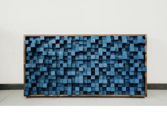 Acoustic Sound Diffuser Panel Wall Art for Recording Studio & Podcast
