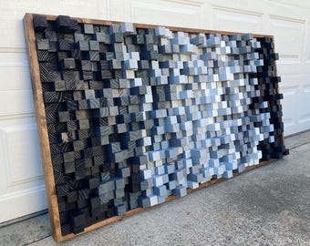 Acoustic Sound Diffuser Panel Wall Art for Recording Studio & Podcast