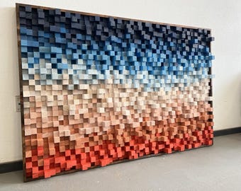 Acoustic Panel Sound Diffuser Soundproof Wall Art for Recording & Podcast Studio