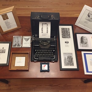 Ebb & Flow. Poetry on antique typewriter. Pre-framed. Gift ideas for birthday, wedding, anniversary, Christmas, newborn baby. image 5