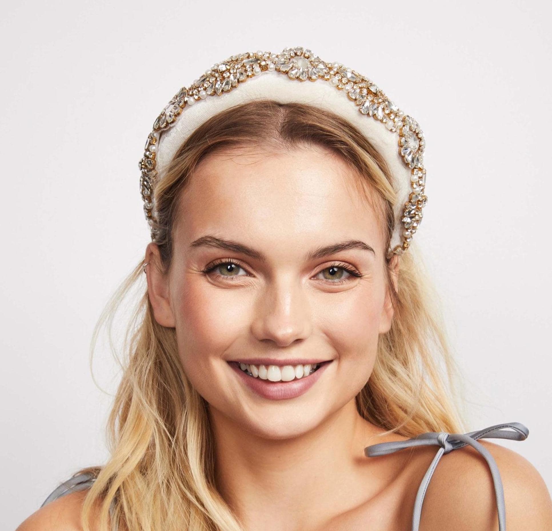 Cream Baroque Embellished Headband Twine and Love | Embellished Headband | Handcrafted Hair  main image 2