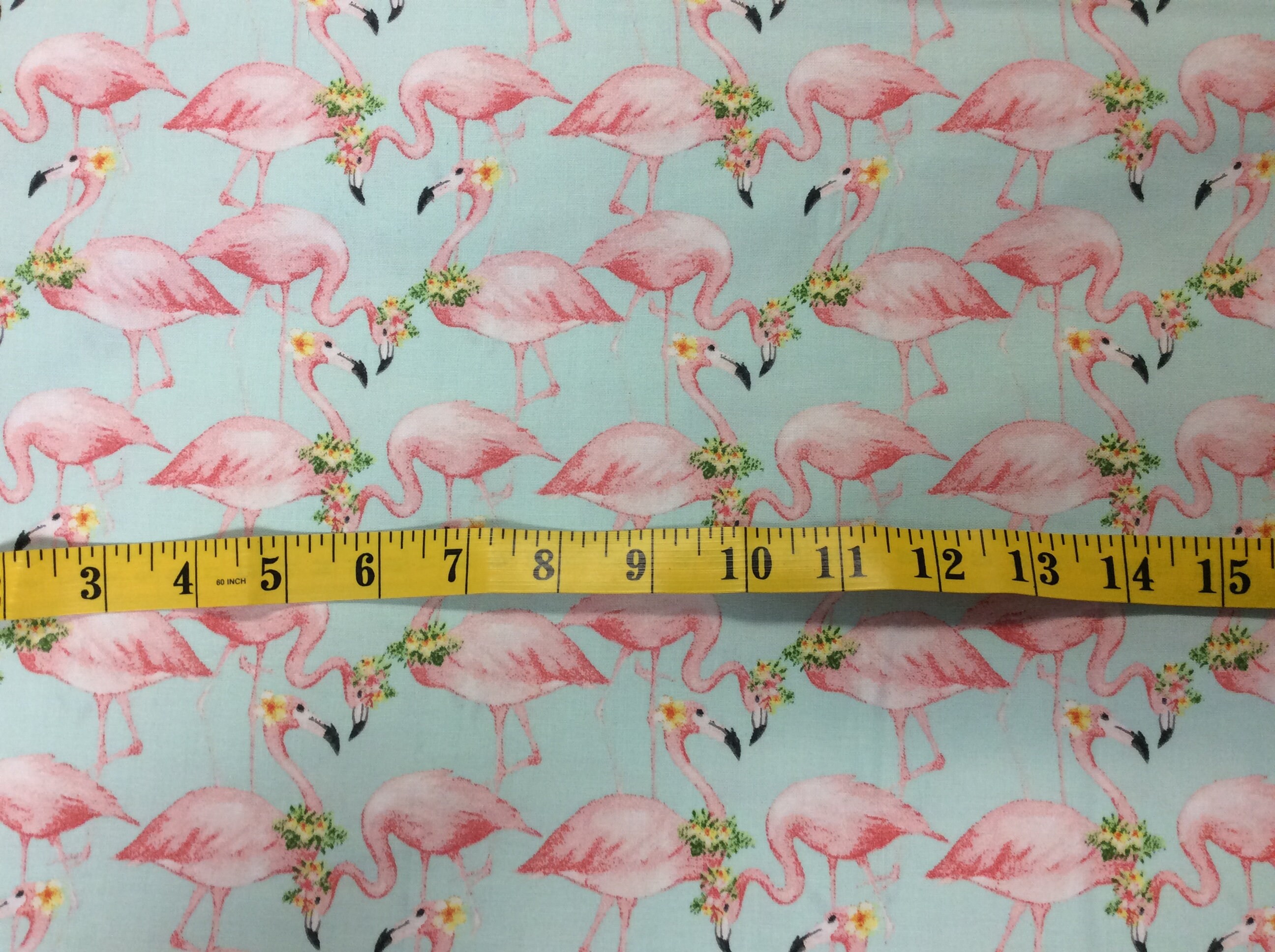 FLAMINGO/Cotton Fabric/By The Yard/44 Wide Etsy