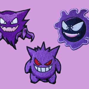 Haunter, Gengar & Gastly Embroidered Patch