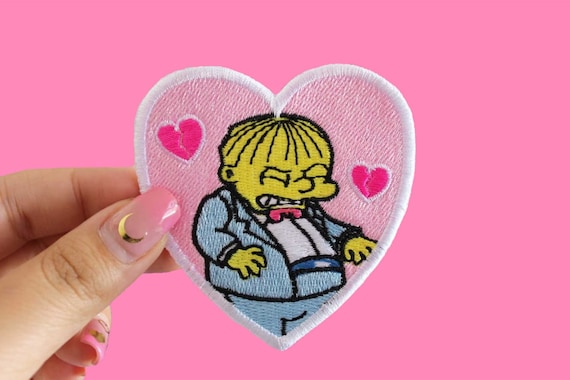 Broken Heart Ralph Wiggvm Embroidered Patch | Etsy