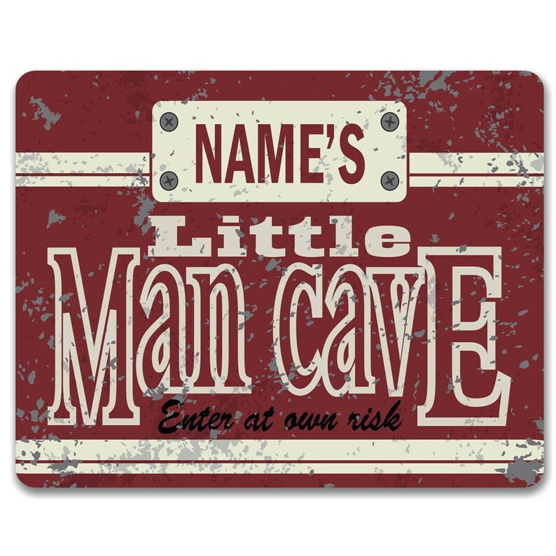 ULEGIE Boy Nursery Decor Posters Framed With Wood Hanger, Little Man Cave Sign For Boys Kids, Boys Room Decor, Toddler Room Decor, Positive Affirmations For Kids Decor, Art Prints For Nursery