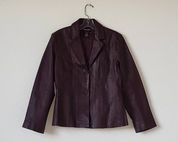WOMEN'S LEATHER BLAZER |