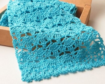 Easy scarf crochet pattern, lace scarf, easy for crocheted.