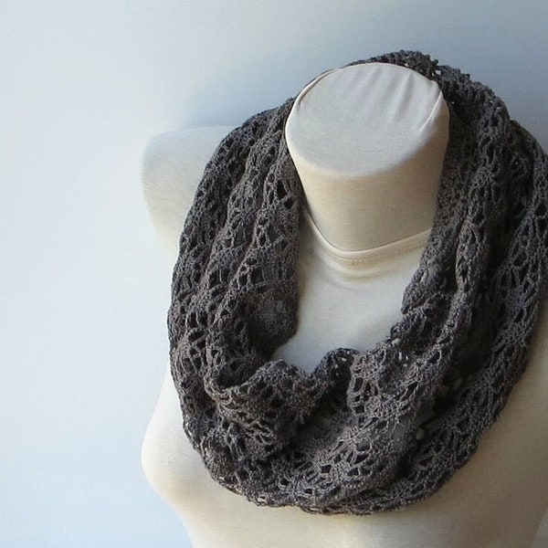 Crochet Pattern Scarf, Infinity Scarf Pattern, Crochet Shawl, Lace Scarf Pattern, Crochet Cowl Scarf.