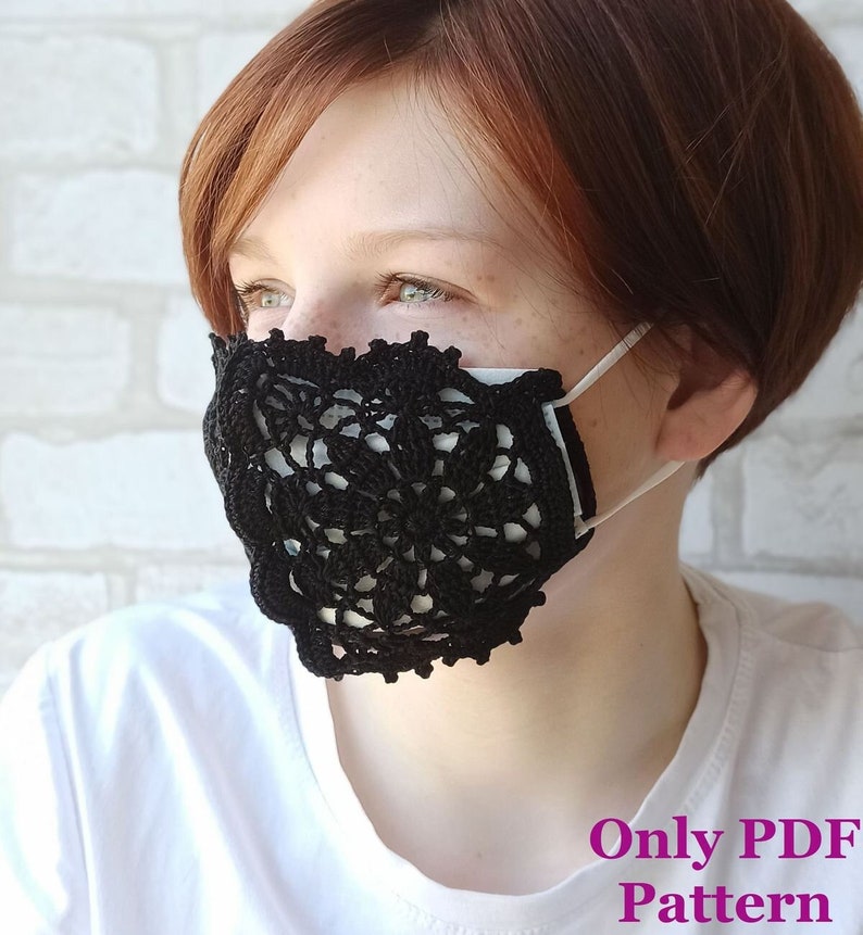 Crochet Pattern Crochet Mask Lace Face Mask Pattern Mask. Etsy