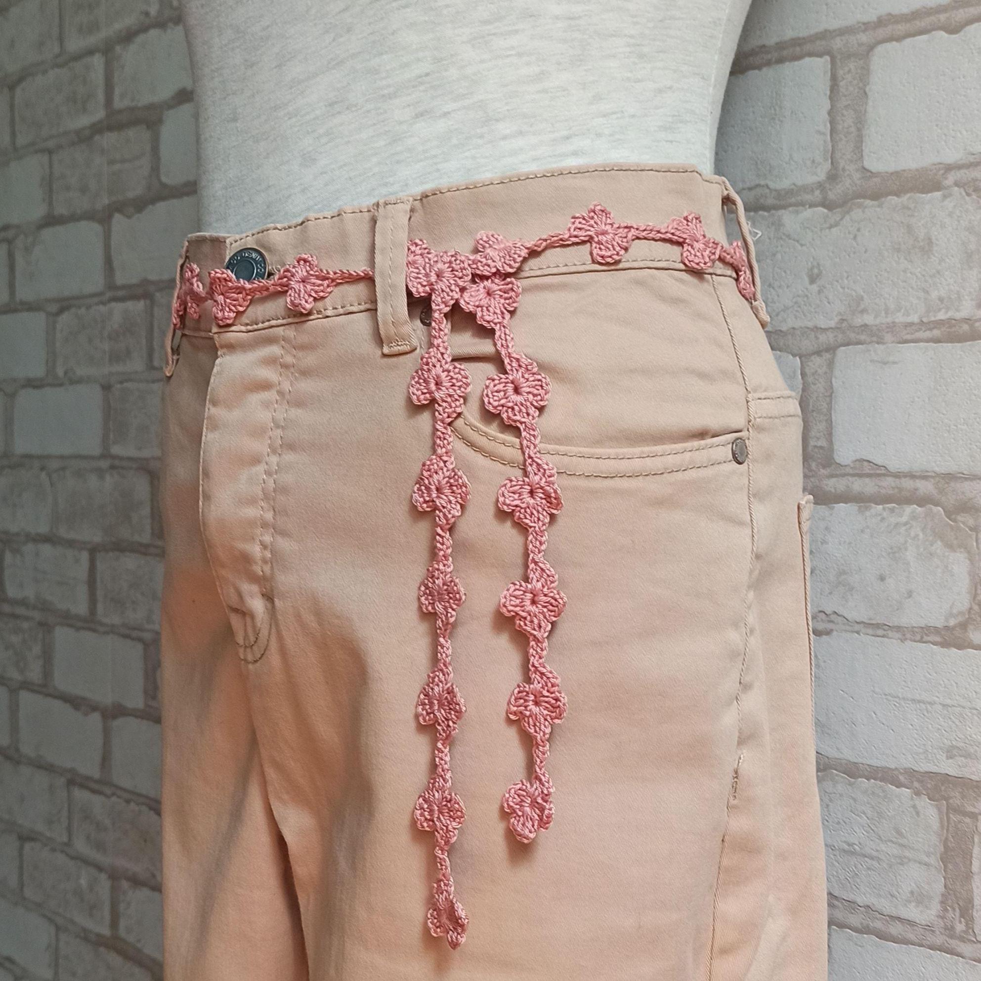 Rose Belt, Floral Crochet, Boho Accessory, Summer Fashion  display picture 1