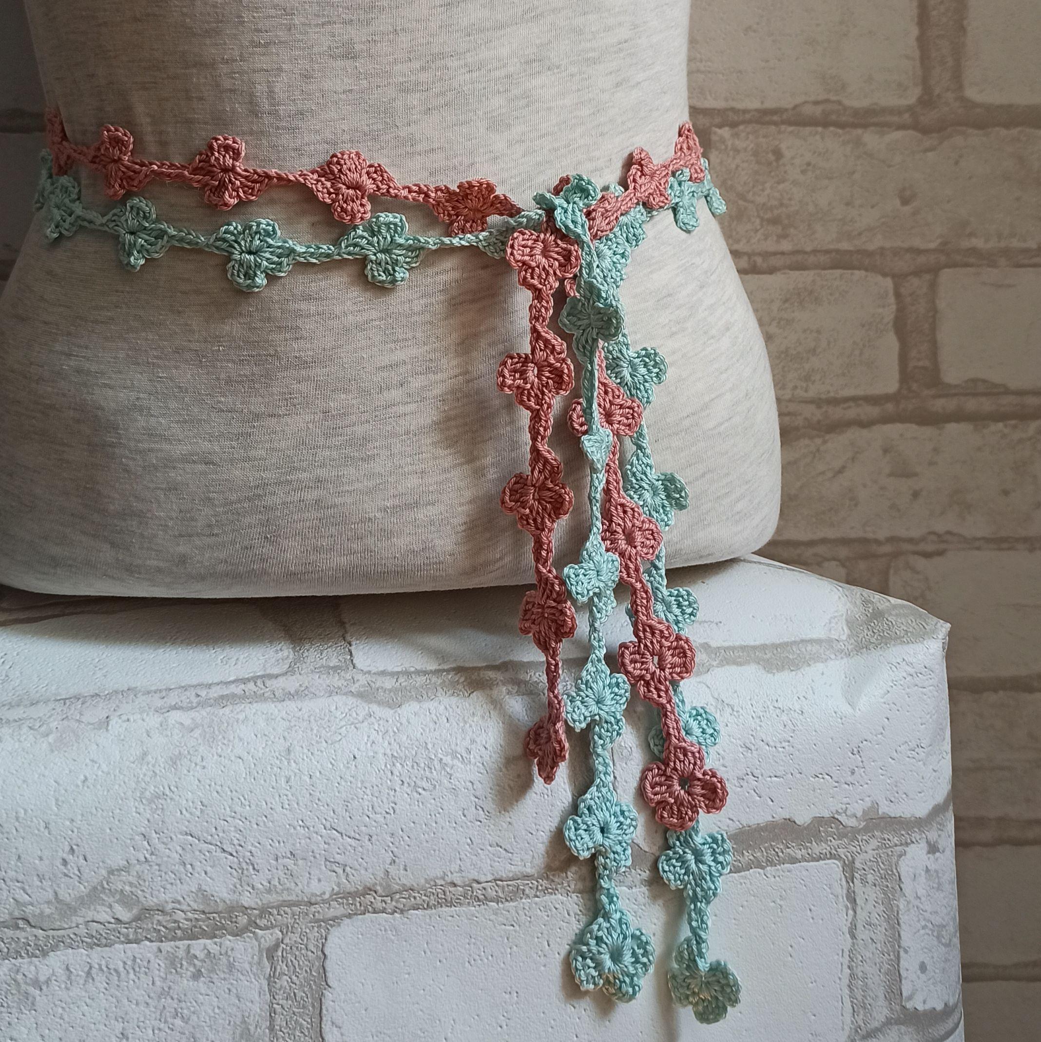 Rose Belt, Floral Crochet, Boho Accessory, Summer Fashion 
