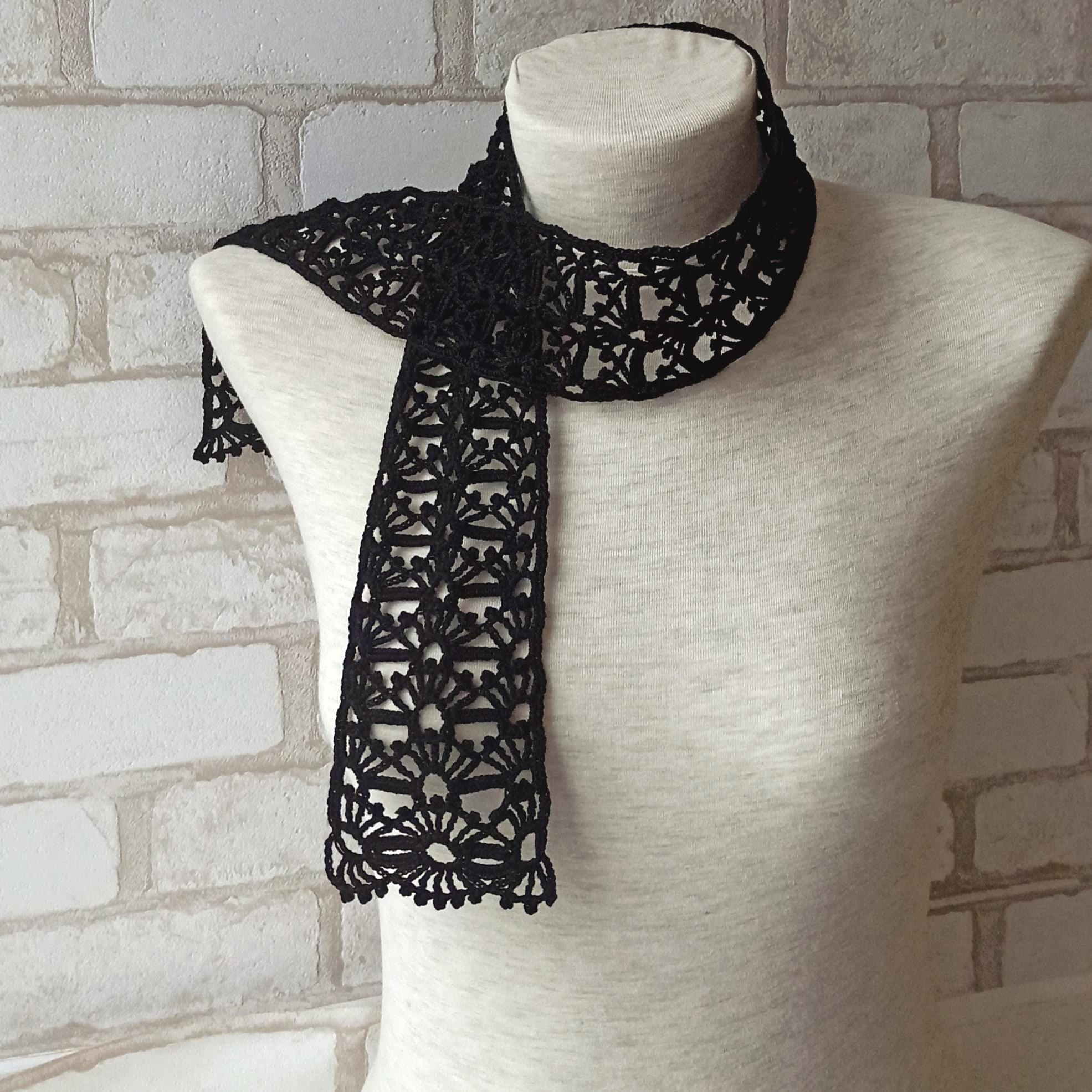 Boho Lace Scarf Crochet Pattern: Elegant Network Style (PDF Pattern ...