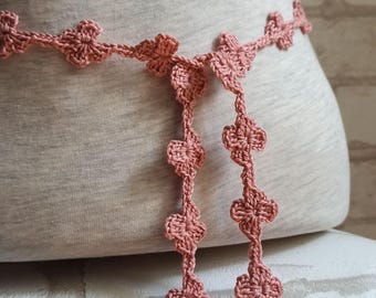 Rose Belt, Floral Crochet, Boho Accessory, Summer Fashion, ladies Belt