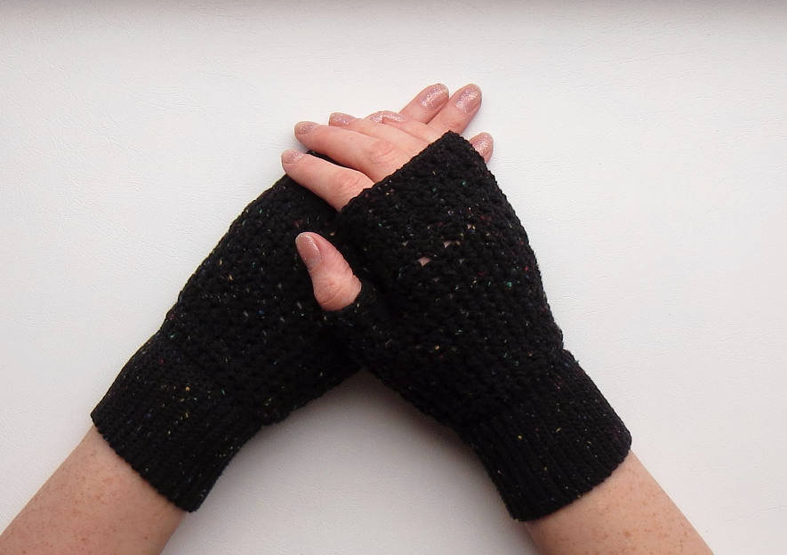 half finger gloves crochet pattern