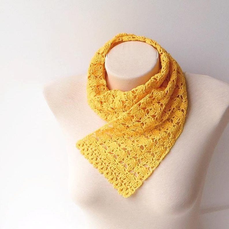 Easy Crochet Scarf Pattern for Beginners: Summer Lace (PDF Pattern ...