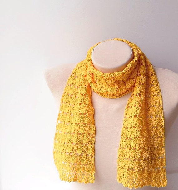 yellow summer scarf
