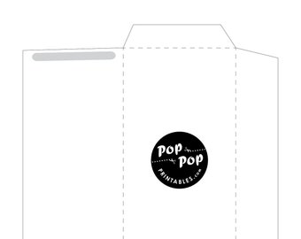 Quick & Easy DL Printable Envelope Blank, Instant Download for a Printable DL Envelope, DL Business Envelope Template, approx. 110mm x 220mm